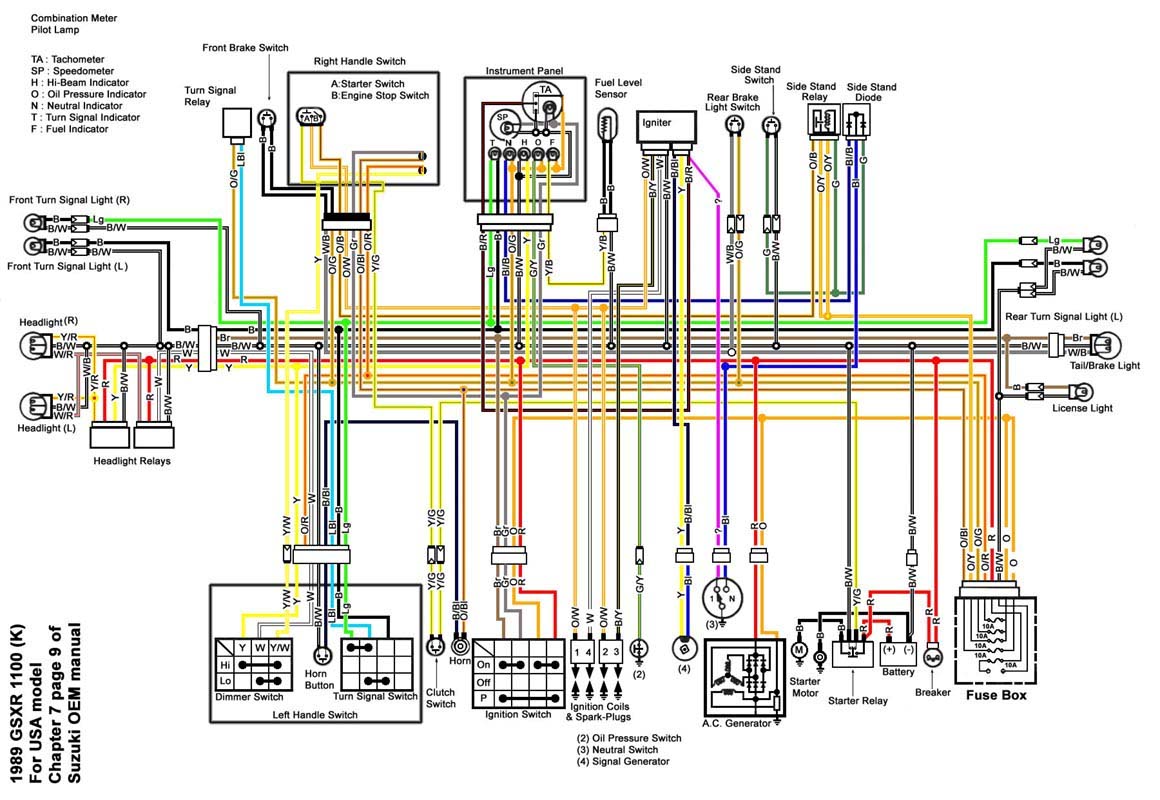 Ignition Switch Suzuki Motorcycle Wiring Diagram from www.spartgsxrspecials.com